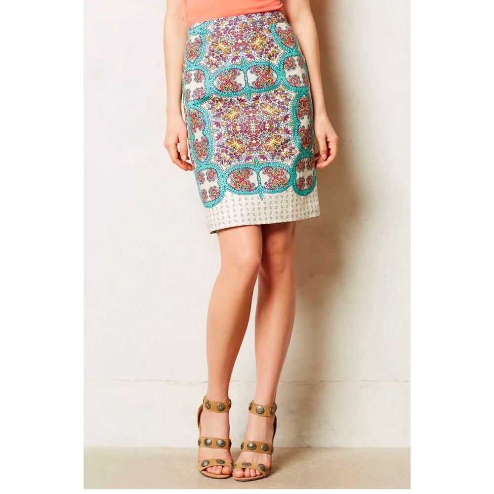 Maeve Anthropologie Manoyla Linen Skirt